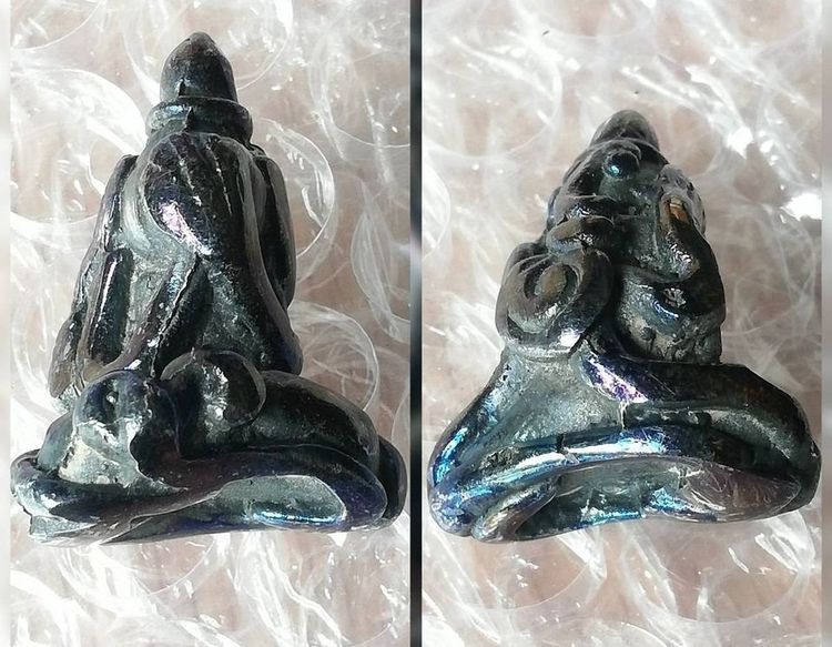 พระปิดตาหลวงพ่อทา หลวงปู่นาค หลวงพ่อเกิด หลวงพ่อทับ เนื้อเมฆพัตร รูปที่ 7