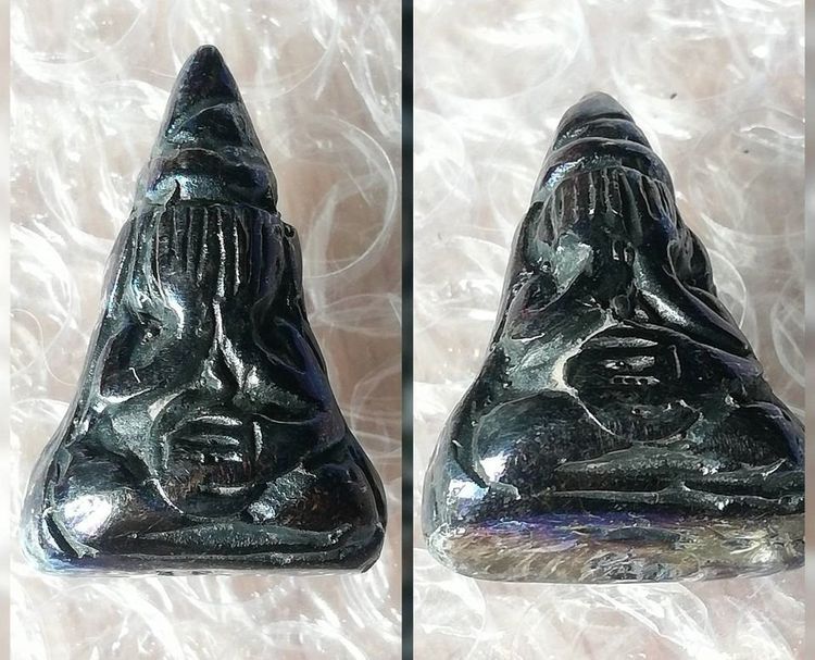 พระปิดตาหลวงพ่อทา หลวงปู่นาค หลวงพ่อเกิด หลวงพ่อทับ เนื้อเมฆพัตร รูปที่ 8