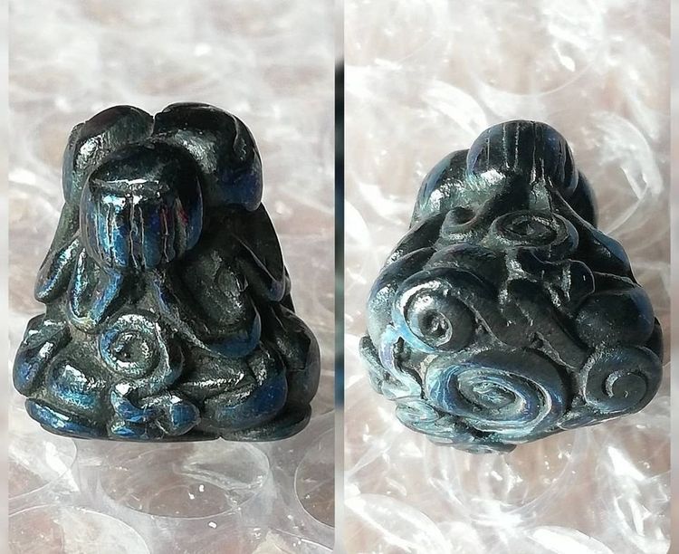 พระปิดตาหลวงพ่อทา หลวงปู่นาค หลวงพ่อเกิด หลวงพ่อทับ เนื้อเมฆพัตร รูปที่ 2