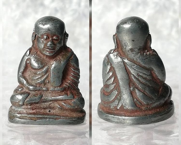 หล่อหลวงพ่อเงิน วัดบางคลาน พิจิตร พิมพ์นิยมคละเนื้อคละพิมพ์ รูปที่ 8