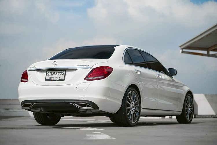 Mercedes-Benz C-Class 2016 C350 Sedan ปลั๊กอินไฮบริด (PHEV) ไม่ติดแก๊ส เกียร์อัตโนมัติ ขาว รูปที่ 4