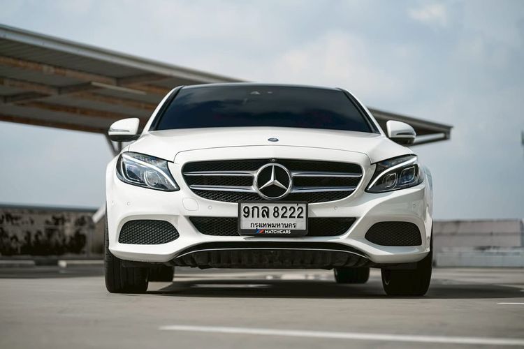 Mercedes-Benz C-Class 2016 C350 Sedan ปลั๊กอินไฮบริด (PHEV) ไม่ติดแก๊ส เกียร์อัตโนมัติ ขาว รูปที่ 2