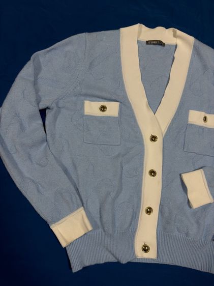 เสื้อคลุมไหมพรม CC Double O รูปที่ 3