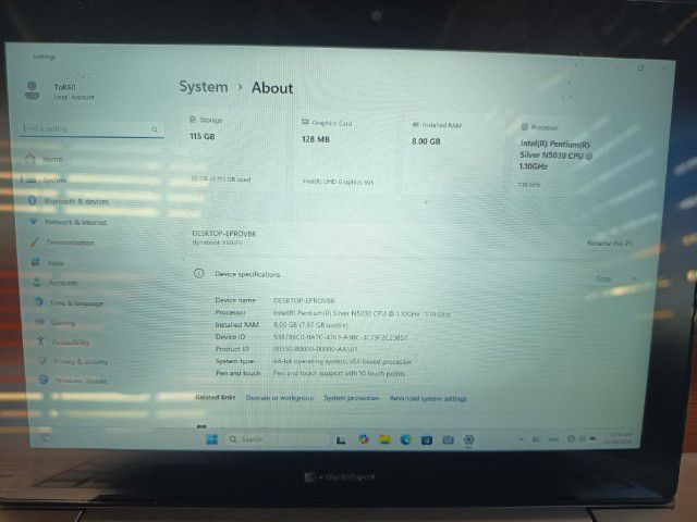 โน้ตบุ๊คToshiba Dynabook K60  รูปที่ 7
