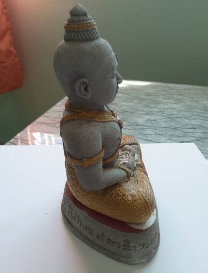 กุมารทอง วัดไผ่ล้อม นครปฐม หน้าตัก 5 นิ้ว (มียันต์ใต้ฐาน) รูปที่ 2
