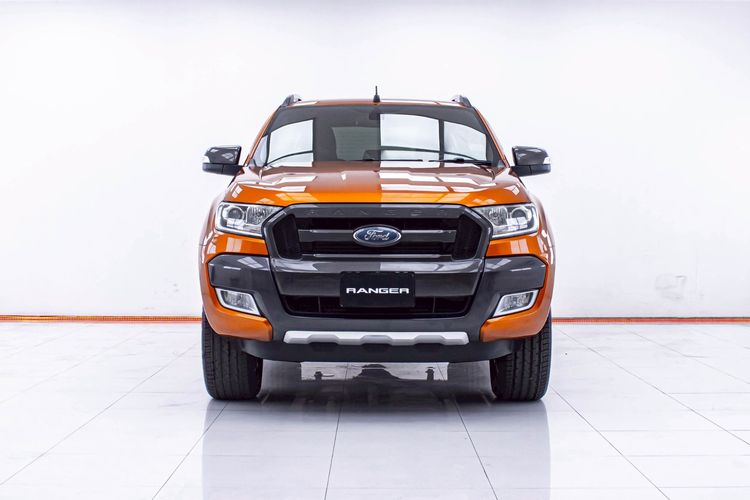 Ford Ranger 2017 2.2 Hi-Rider Wildtrak Pickup ดีเซล ไม่ติดแก๊ส เกียร์อัตโนมัติ ส้ม รูปที่ 4