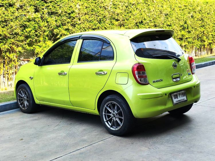 Nissan March 2012 1.2 E Sedan เบนซิน ไม่ติดแก๊ส เกียร์อัตโนมัติ เขียว รูปที่ 4