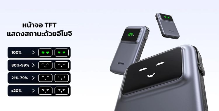 📌Powerbank Ugreen จ่ายไฟสูงสุด 30w 10000 mah ประกันศูนย์ไทย พร้อมของแถม สภาพใหม่มากๆ ครับ  รูปที่ 10