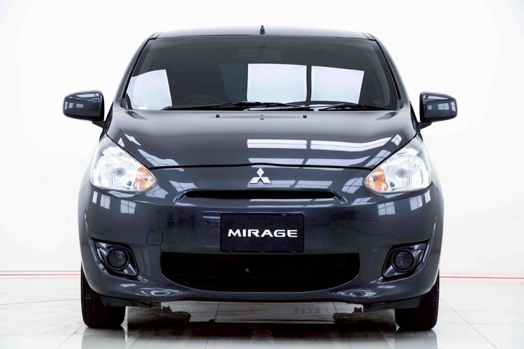 Mitsubishi Mirage 2013 1.2 GL Sedan เบนซิน ไม่ติดแก๊ส เกียร์ธรรมดา เทา รูปที่ 3
