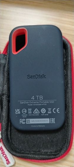 sandisk extreme portable ssd 4tb (model: sdssde61-4t00)