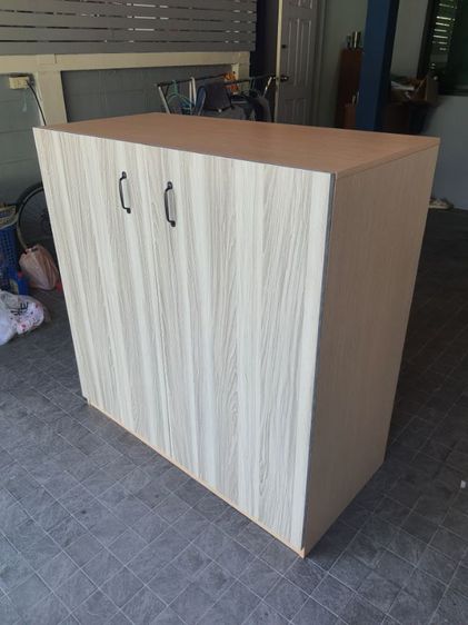 ตู้เสื้อผ้าไม้เคลือบเมลามีนขนาด กว้าง120 ,สูง121.7 ,ลึก 55 เซนติเมคร ตัวละ 2,000บาทมีหน้าบานให้ รูปที่ 14