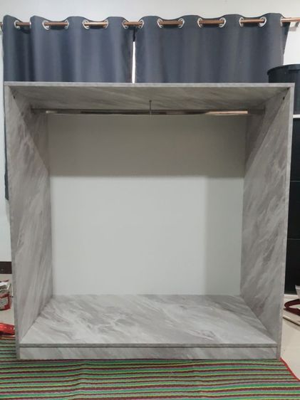 ตู้เสื้อผ้าไม้เคลือบเมลามีนขนาด กว้าง120 ,สูง121.7 ,ลึก 55 เซนติเมคร ตัวละ 2,000บาทมีหน้าบานให้ รูปที่ 4