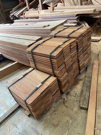 พื้นไม้มะค่า พร้อมไสเรียบ พร้อมทำรางลื้น  รับผลิตตามแบบตามขนาด มีโปรโมชั่น รูปที่ 4