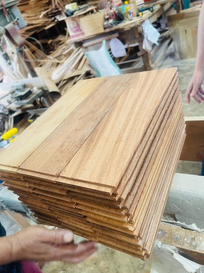 พื้นไม้มะค่า พร้อมไสเรียบ พร้อมทำรางลื้น  รับผลิตตามแบบตามขนาด มีโปรโมชั่น รูปที่ 5