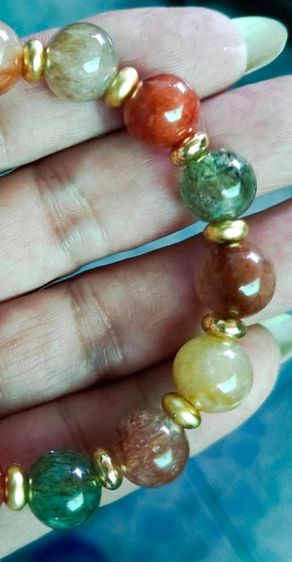 สร้อยข้อมือไหม 5 สี ทอง 18k รูปที่ 4