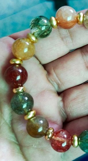 สร้อยข้อมือไหม 5 สี ทอง 18k รูปที่ 3