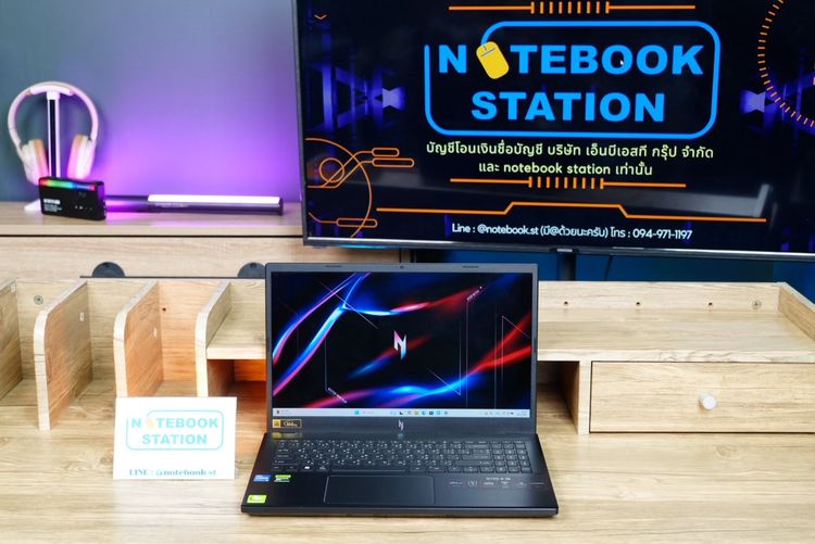 Acer Nitro V 15 i5-13420H RTX-2050(4GB) Ram16 SSD512 จอ15.6 FHD 144Hz จอภาพสวย สเปคสูงมีการ์ดจอแยก ดีไซน์ฝาหลังสุดเท่ เครื่องพร้อมใช้งานเพีย รูปที่ 2