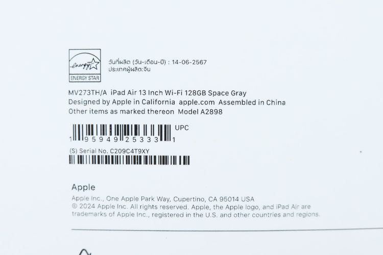 iPad Air M2 13" 128GB WiFi - ID25120227 รูปที่ 15