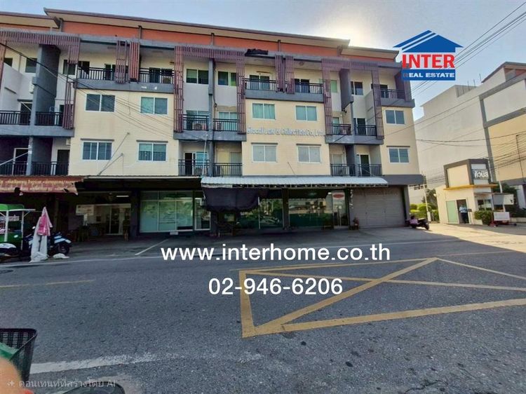 อาคารพาณิชย์ 4 ชั้น 43.8 ตร.ว. อาคารพาณิชย์ ซอยนนทบุรี48 ถนนติวานนท์ ถนนสนามบินน้ำ เมืองนนทบุรี นนทบุรี