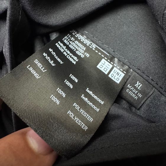 เสื้อสูท​ Uniqlo​ Dry ออกห้างมือหนึ่ง ใส่งานครั้งเดียว Size XL  รูปที่ 7