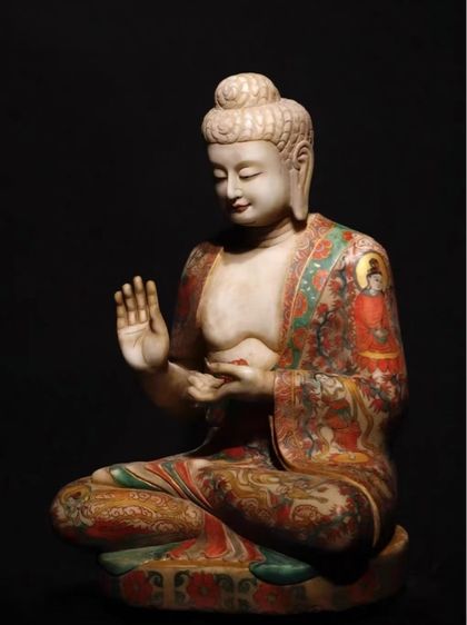 ✨พระพุทธรูปศากยมุนีตถาคตบนหยกขาว รูปที่ 3