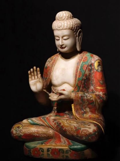 ✨พระพุทธรูปศากยมุนีตถาคตบนหยกขาว รูปที่ 4