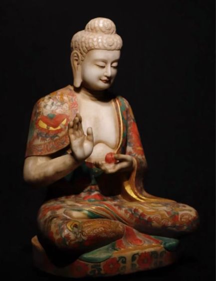 ✨พระพุทธรูปศากยมุนีตถาคตบนหยกขาว รูปที่ 2