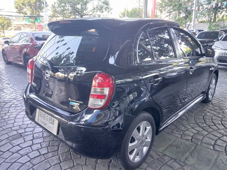 Nissan March 2012 1.2 VL Sport Version Sedan เบนซิน ไม่ติดแก๊ส เกียร์อัตโนมัติ ดำ รูปที่ 4