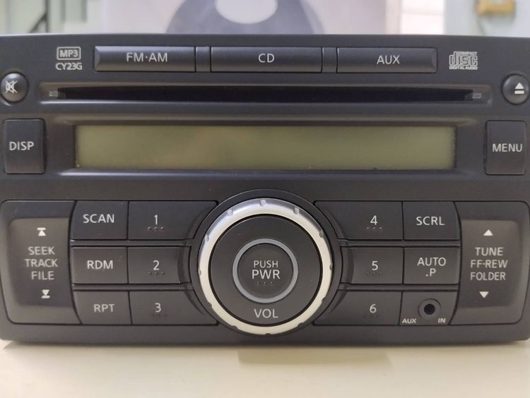 วิทยุซีดี nissan มีช่องต่อ AUX ต่อใช้บลูทูธได้