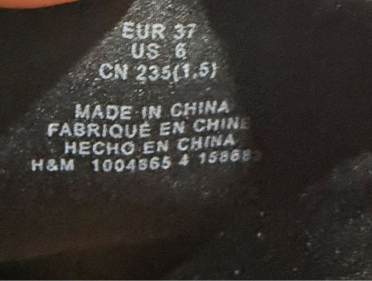 รองเท้าหนังเปิดส้น HM รูปที่ 6