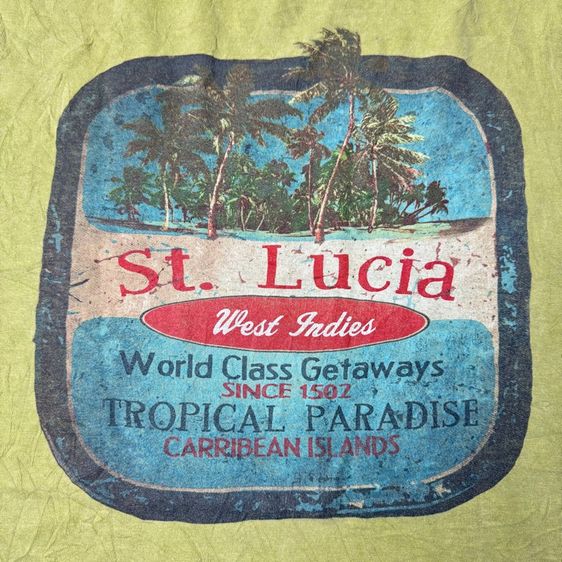เสื้อยืดผ้าฝอก ST. LUCIA ลายสวยผ้าใส่สบาย Size XL​  รูปที่ 10