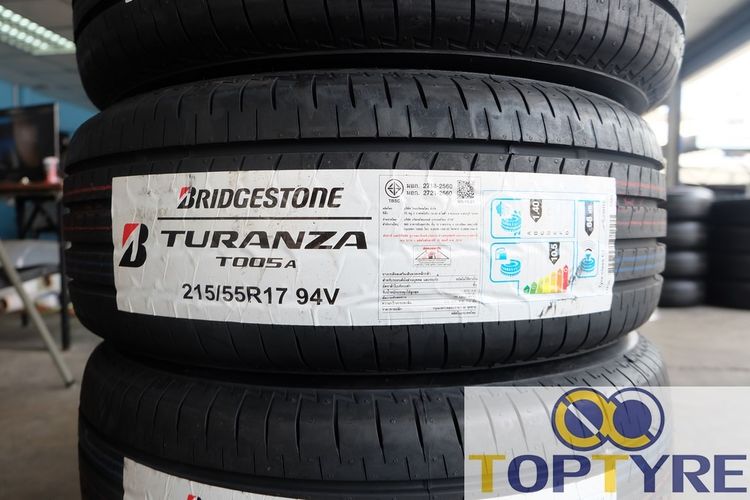 🌵 ยางใหม่ Bridgestone รุ่น Turanza T005A ขนาด 215 55R17 ปี24 รูปที่ 2