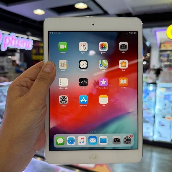 iPad mini2 32GB สีขาว ใส่ซิม(CellularและWiFi) เครื่องศูนย์ โมเดลTH สภาพสวย เครื่องใช้งานดีเยี่ยม ครบยกกล่อง😊😊 รูปที่ 2