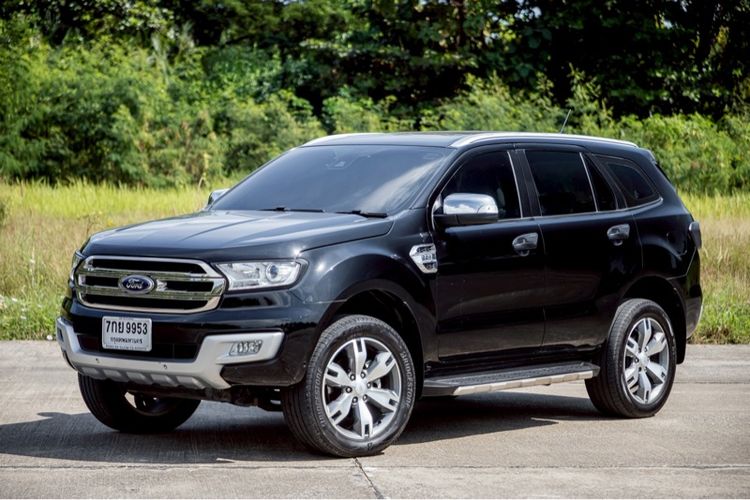 Ford Everest 2018 2.2 Titanium Plus Utility-car ดีเซล ไม่ติดแก๊ส เกียร์อัตโนมัติ ดำ รูปที่ 3