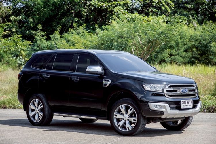 Ford Everest 2018 2.2 Titanium Plus Utility-car ดีเซล ไม่ติดแก๊ส เกียร์อัตโนมัติ ดำ รูปที่ 2