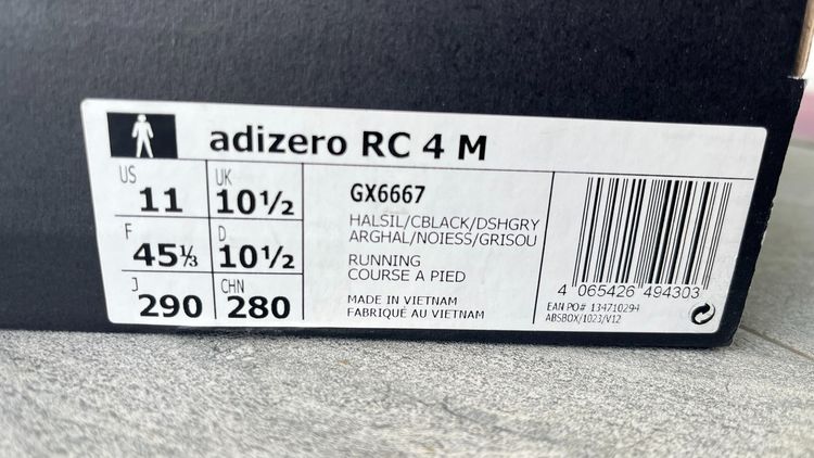 ขาย Adizero RC 4 M เบอร์ 10 ครึ่ง UK รูปที่ 6