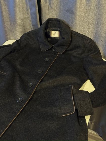 แขนยาว ฟรีไซส์ อื่นๆ เสื้อโค้ทกันหนาวใส่เที่ยวกันหนาว(สีดำ)