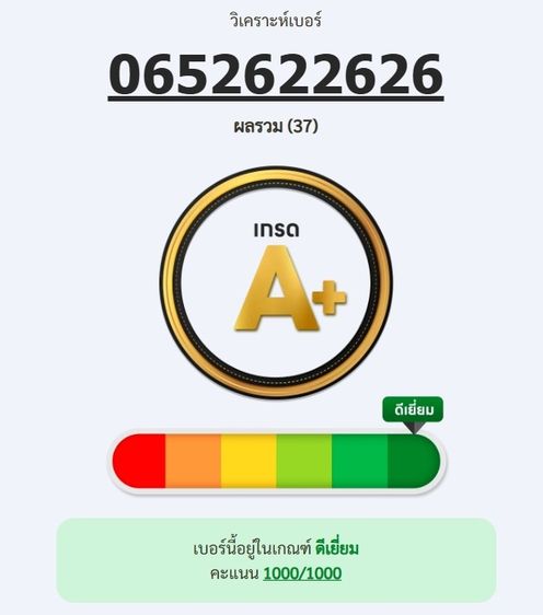 เบอร์สวย เบอร์มงคล เบอร์จำง่าย 065-262-2626