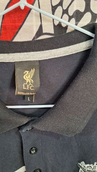 เสื้อ ลิเวอร์พูล คอ ปก สี ดำ รูปที่ 3
