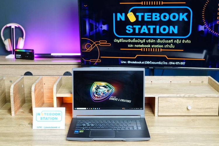 MSI THIN 15 i5-13420H RTX2050(4GB) Ram16 SSD512GB จอ15.6 FHD 144Hz เกมมิ่งสเปคสูง น้ำหนักเบา เครื่องสวย เพียง 14,890.- รูปที่ 2