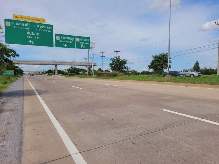 ขายถูกๆที่ดิน 1 ไร่  อ.เมือง จ.สุพรรณบุรี ที่ดินสวยๆด้านหลังติดคลองด้านหน้าติดถนนใหญ่ รูปที่ 4