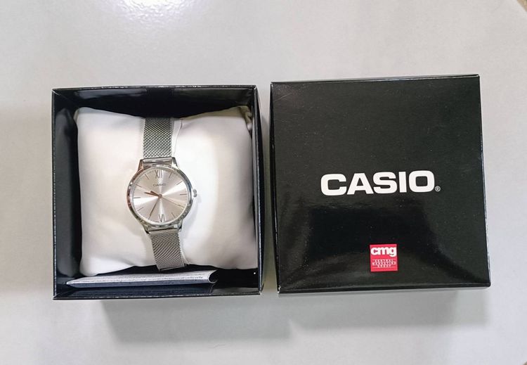Casio ของแท้ เครื่องศูนย์ คาสิโอ นาฬิกาผู้หญิง สแตนเลส กันน้ำ