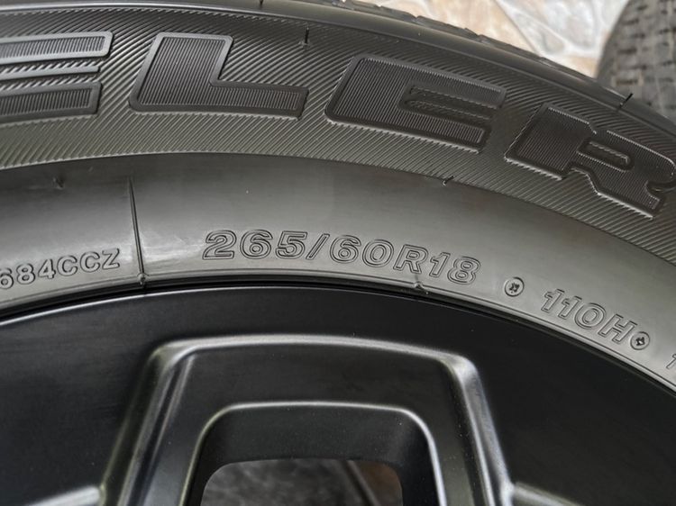 ล้อ Toyota travo 2026 Bridgestone Dueler h-t 684 ll 265-60-18 y4225(ป้ายแดง) รูปที่ 6