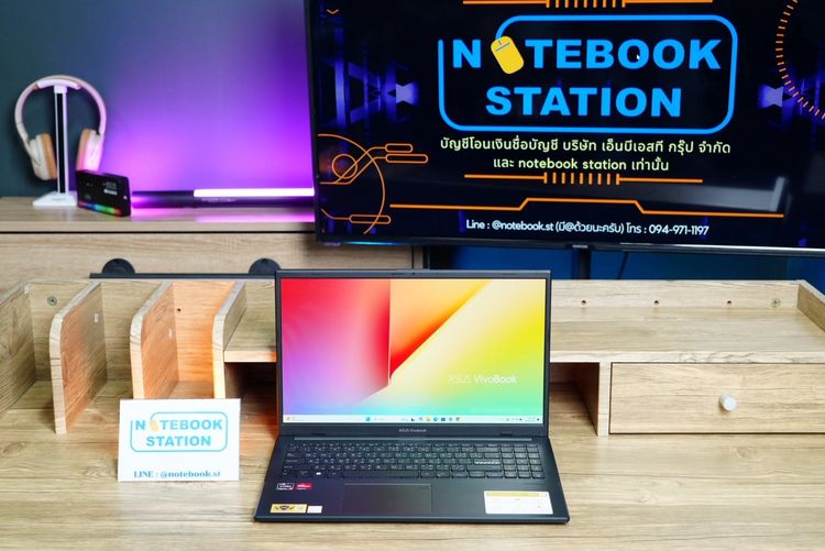 Asus Vivobook Go 15 Ryzen5-7520U Ram16 SSD512 จอ15.6 FHD OLED สเปคดีทำงานเก่ง ดีไซน์เรียบบาง พกพาสะดวก พร้อมใช้งานเพียง 10,990 .- รูปที่ 2