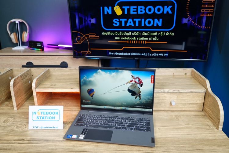 Lenovo IdeaPad 5 i5-1135G7 Ram8 SSD512 จอ15.6 FHD สเปคดี เหมาะกับการพกพา คีย์บอร์ดไฟ แป้นตัวเลขแยก ราคา 8,490 .- รูปที่ 4