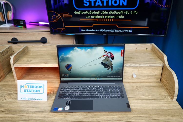 Lenovo IdeaPad 5 i5-1135G7 Ram8 SSD512 จอ15.6 FHD สเปคดี เหมาะกับการพกพา คีย์บอร์ดไฟ แป้นตัวเลขแยก ราคา 8,490 .- รูปที่ 3
