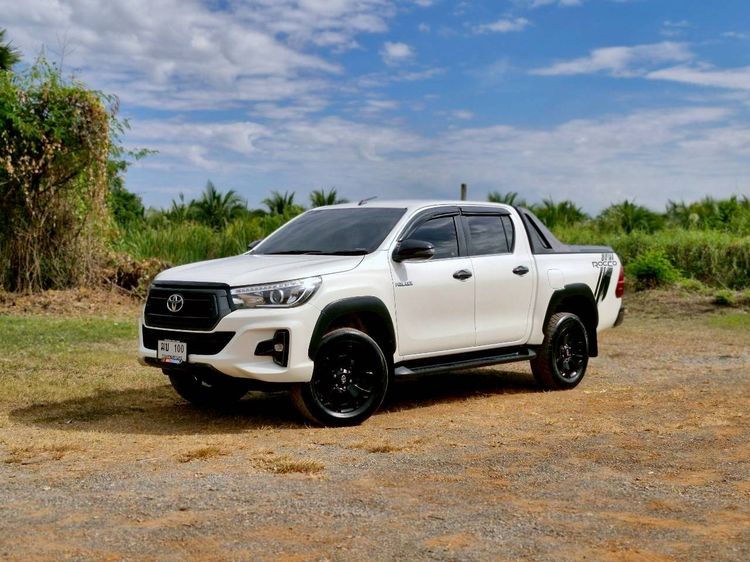 Toyota Hilux Revo 2019 Double Cab Prerunner 2x4 2.4 Rocco Pickup ดีเซล ไม่ติดแก๊ส เกียร์ธรรมดา ขาว