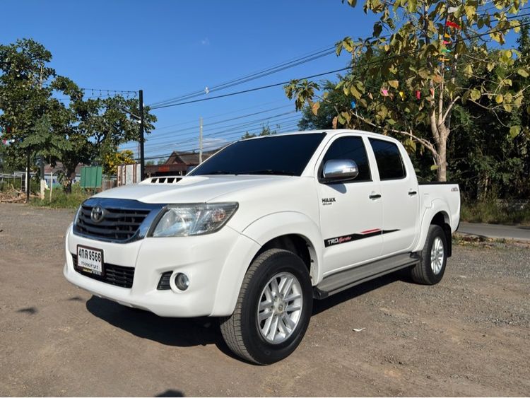 Toyota Hilux Vigo Champ 2014 Double Cab 2.5 E Prerunner Pickup ดีเซล เกียร์อัตโนมัติ ขาว รูปที่ 3