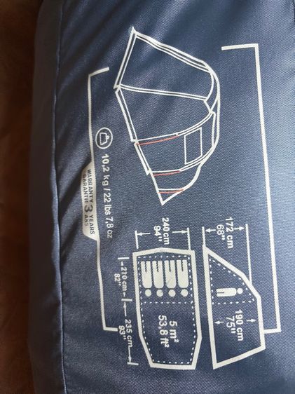 เต็นท์ตั้งแคมป์พร้อมเสารุ่น Arpenaz 4.1 สำหรับ 4 คนจาก Decathlon Quechua  รูปที่ 4