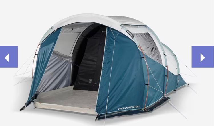 เต็นท์ตั้งแคมป์พร้อมเสารุ่น Arpenaz 4.1 สำหรับ 4 คนจาก Decathlon Quechua 